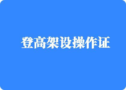 裸体搞机奶头视频登高架设操作证